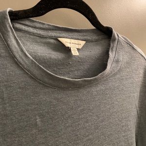 SS19 Linen Contrast Stitch Tee